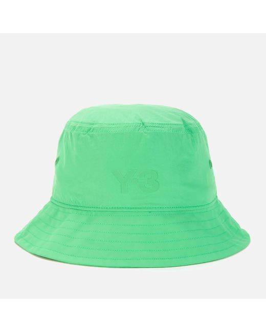 Y-3 Green Bucket Hat for men