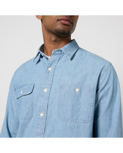 Polo Ralph Lauren Blue Cotton-chambray Shirt for men
