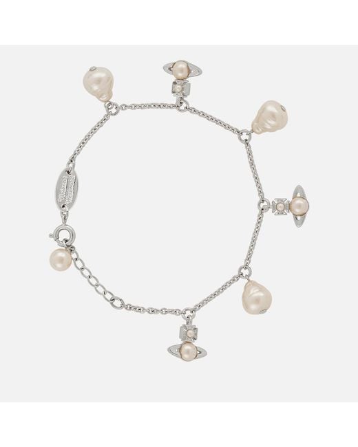 Vivienne Westwood Metallic Emiliana Silver-tone Pearl Bracelet