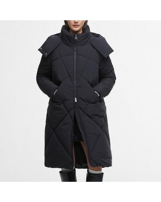 Barbour Black Arabella Quilted Shell Jacket