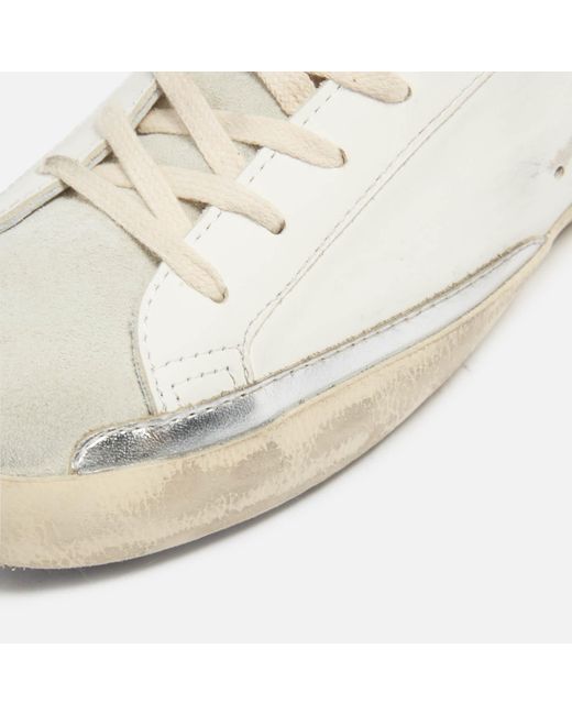 Golden Goose Deluxe Brand White Superstar Leather And Suede Trainers for men
