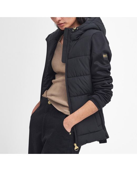 Barbour Black Bondar Quilted Shell Jacket