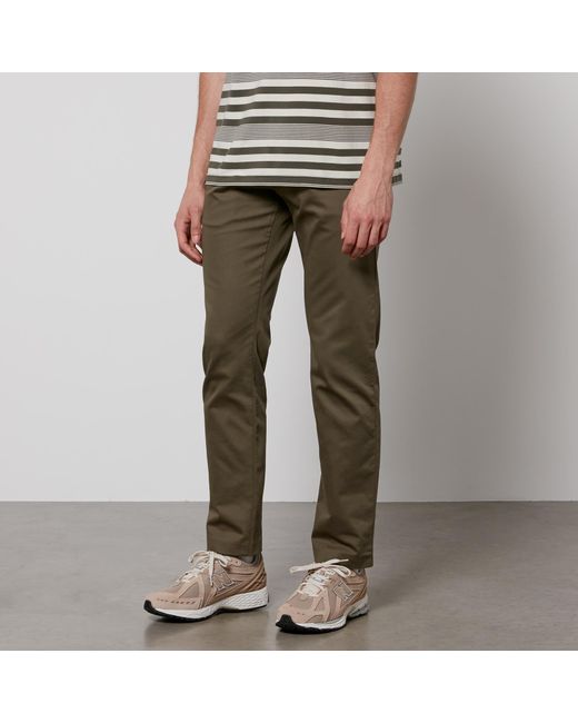 NN07 Gray Theo Stretch-Cotton Trousers for men