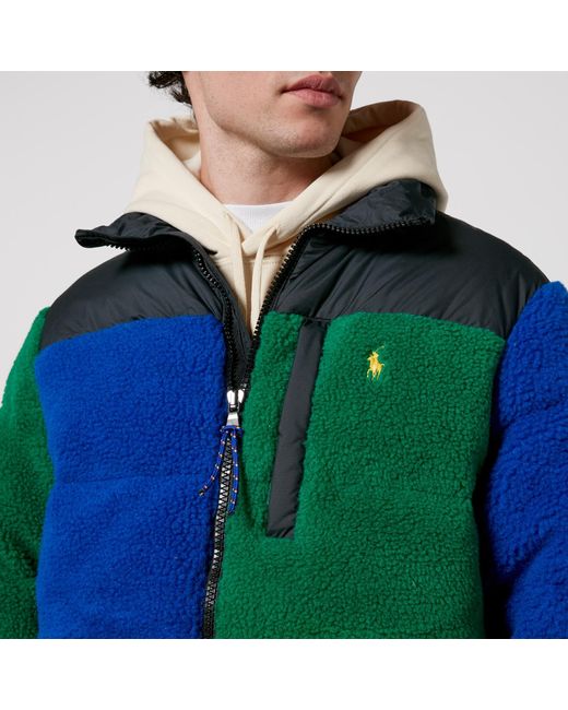 Polo Ralph Lauren El Cap Fleece Bomber Jacket in Green for Men