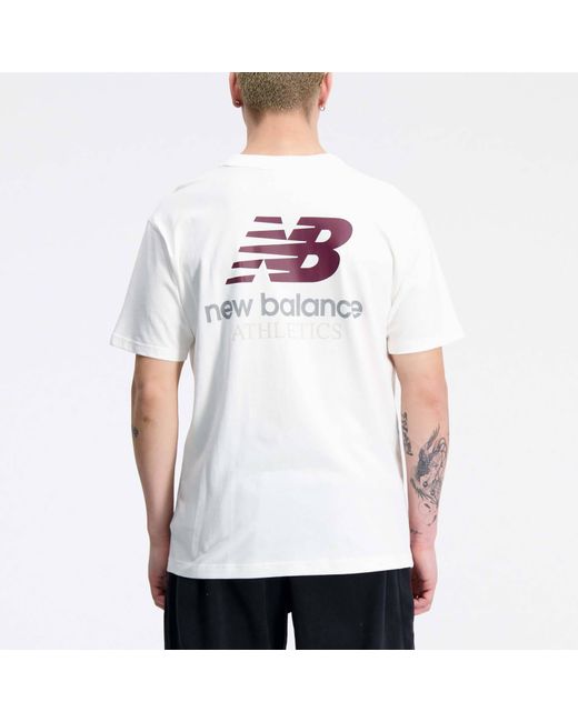 New Balance White Athletics Remastered Graphic Cotton-Jersey T-Shirt for men