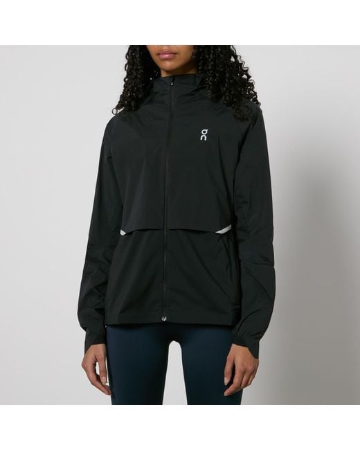 On Shoes Black Core Shell Hooded Jacket
