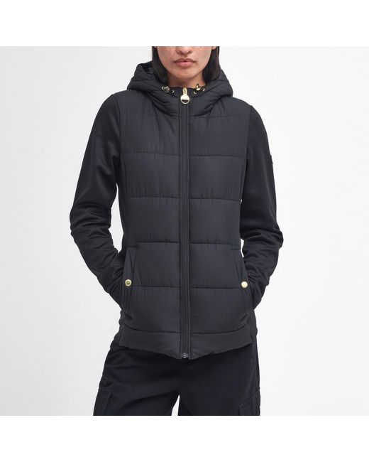Barbour Black Bondar Quilted Shell Jacket