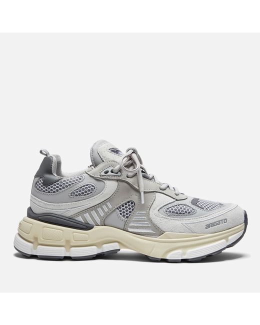 Axel Arigato Gray Sphere Runner Suede And Mesh Trainers