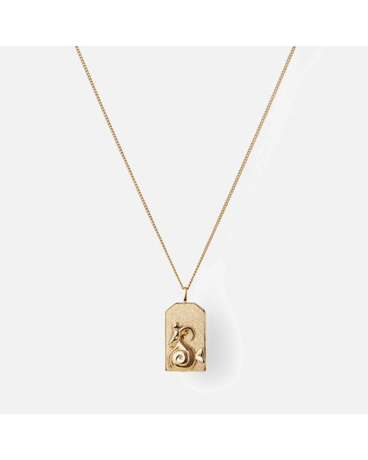 Jenny Bird Metallic Zodiac Capricorn Gold-plated Necklace