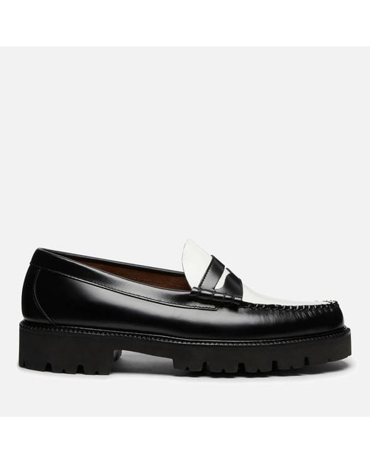 G.H.BASS Black 90 Larson Leather Penny Loafers for men
