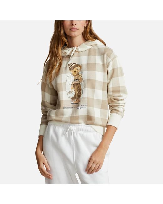 Polo Ralph Lauren Natural Brand-print Cotton-blend Hoody X