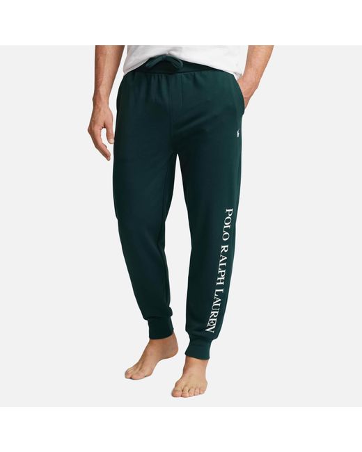 Polo Ralph Lauren Leg Logo Cotton-Blend Sweatpants in Green für Herren