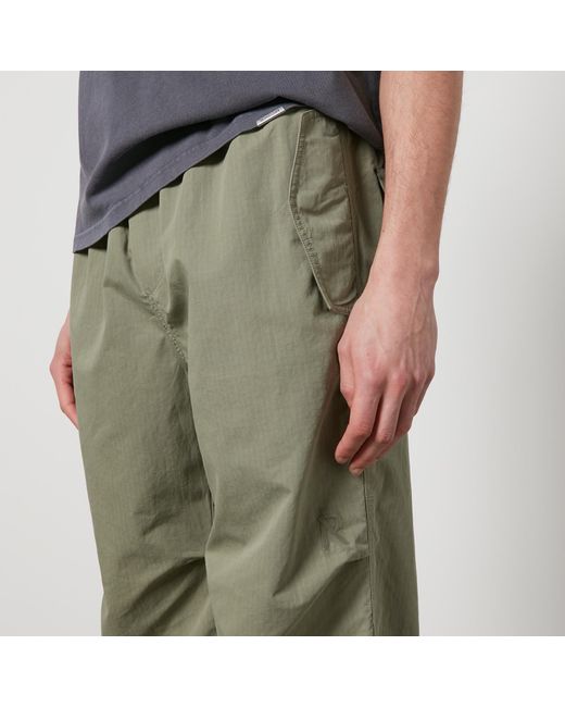 Represent Gray Cotton-Ripstop Parachute Trousers for men
