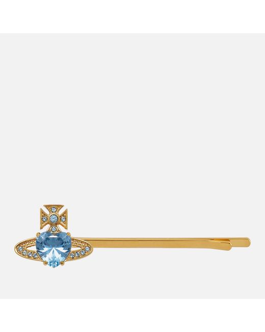 Vivienne Westwood Multicolor Ariella Gold Tone Bobby Pin