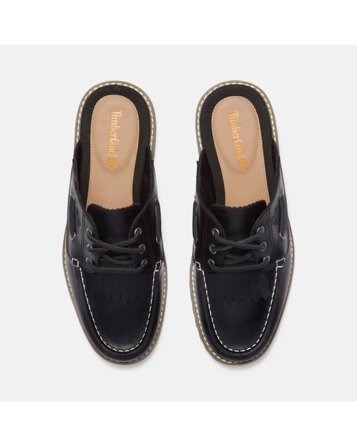 Timberland Black Noreen Leather Mules