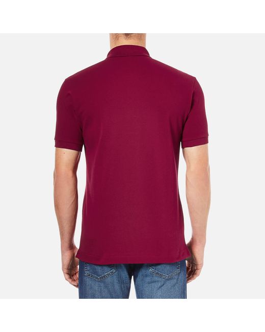 Lacoste Red Classic Polo Shirt for men