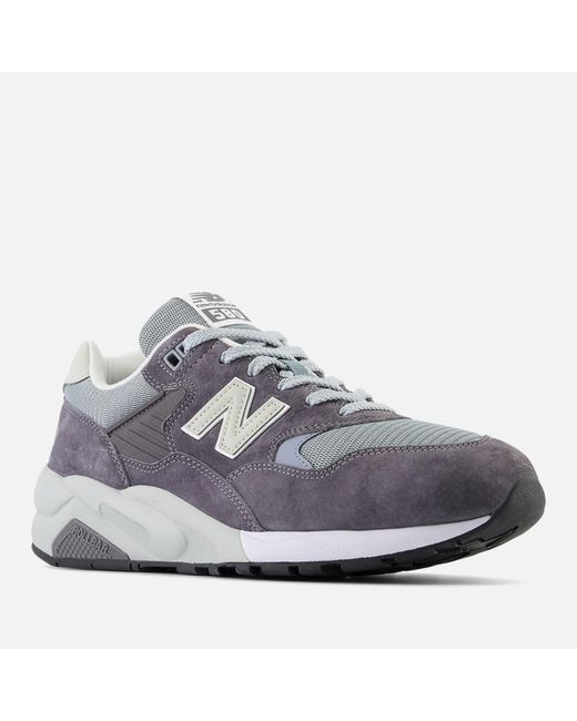 New Balance Blue 580 Suede And Mesh Trainers for men