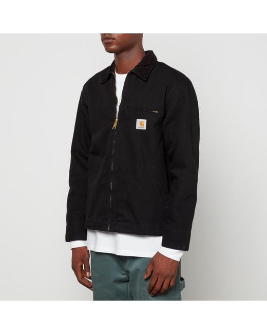 Carhartt WIP Black Detroit Cotton-canvas Jacket for men