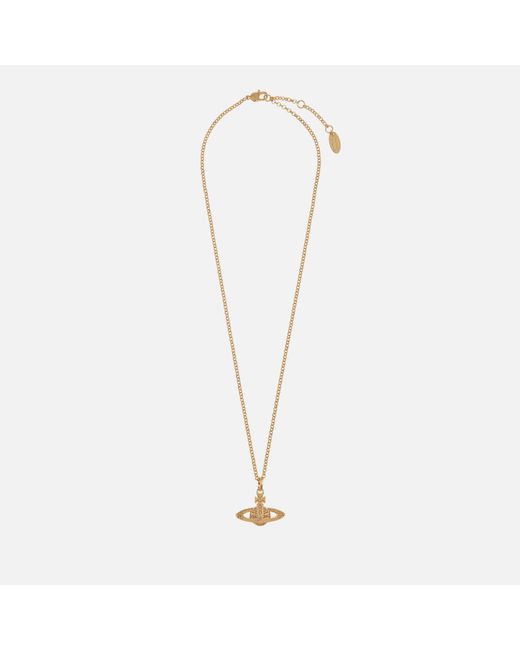 Vivienne Westwood Minnie Bas Relief Pendant Necklace - Rose Gold