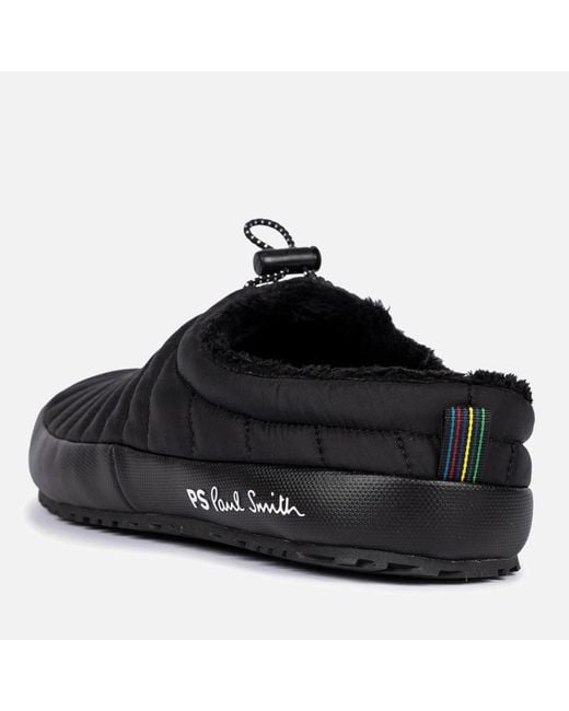 PS by Paul Smith Black Larsen Quilted Shell Mules for men