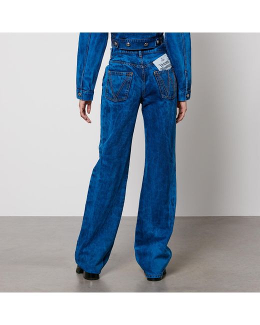 Vivienne Westwood Blue Ray Denim Straight-Leg Jeans
