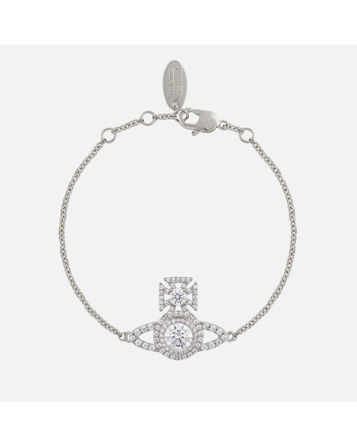 Vivienne Westwood Norabelle Silver Crystal Bracelet | 0139952 |  Beaverbrooks the Jewellers