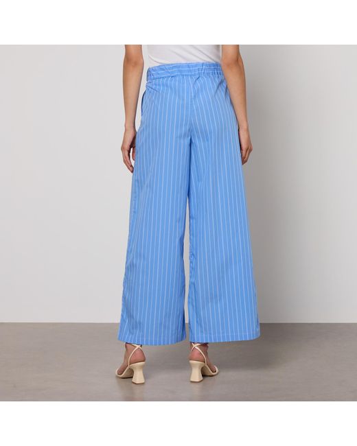 MAX&Co. Blue Max&co. Gitane Cotton-poplin Trousers