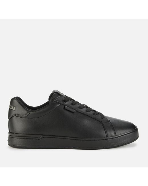 COACH Black Lowline Leather Low Top Trainers for men