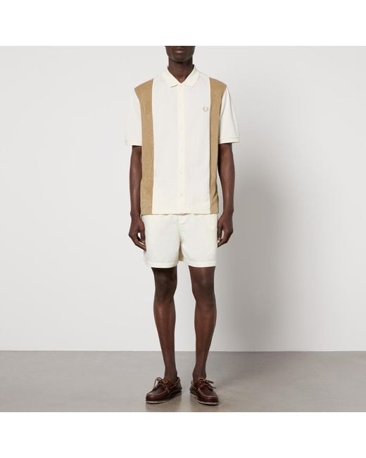 Fred perry panelled pique polo hotsell
