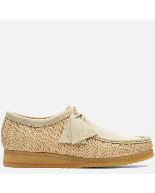 Clarks Natural Wallabee Raffia Shoes for men