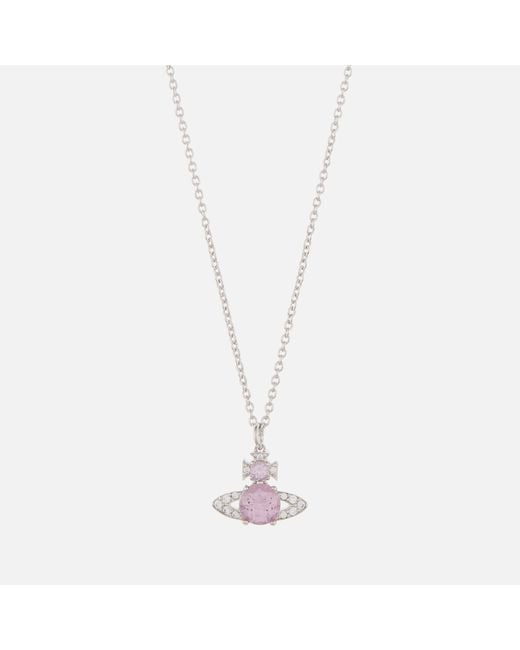 Vivienne Westwood Ismene Silver-tone Crystal Necklace in
