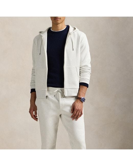 Polo Ralph Lauren Blue Performance Lightweight Cotton-Blend Hoodie for men