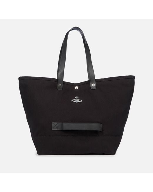 Vivienne Westwood Black Utility Shopper Bag