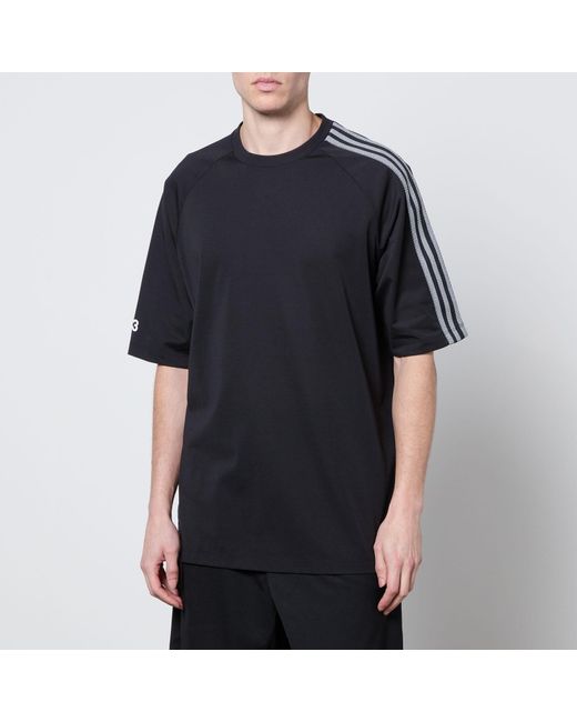 Y-3 Black 3S Cotton-Jersey T-Shirt for men