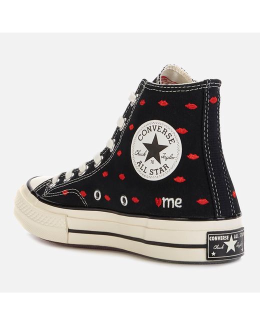 unisex converse chuck 70 love thread high top black