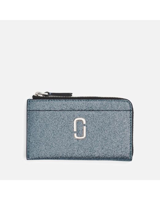 Marc Jacobs Blue The Galactic Glitter Leather Multi Wallet