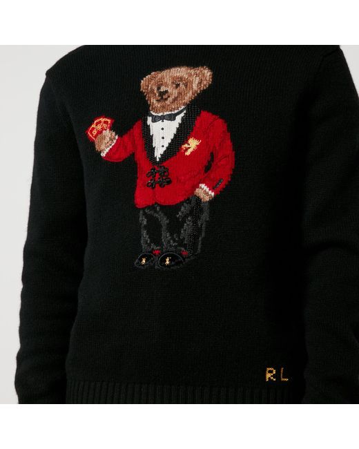 Polo Ralph Lauren Red Lunar New Year Polo Bear Wool Sweatshirt for men