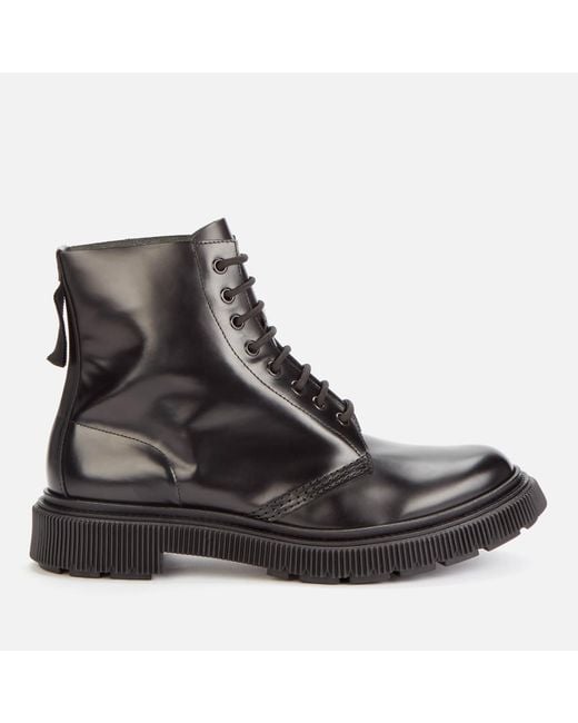 Adieu Black X Études Type 129 Leather Lace Up Boots for men