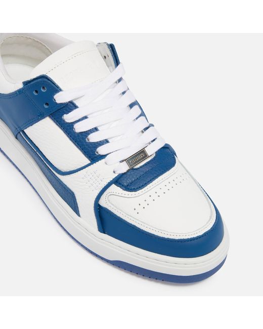Represent Blue Apex Panelled Leather Sneakers for men