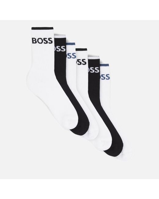 Boss Black 6-Pack Cotton-Blend Sports Socks for men