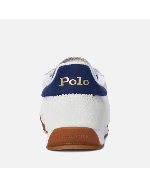 Polo Ralph Lauren White Hester Low Top Canvas Trainers for men