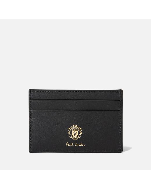 Paul Smith Black Manchester United Leather Cardholder for men