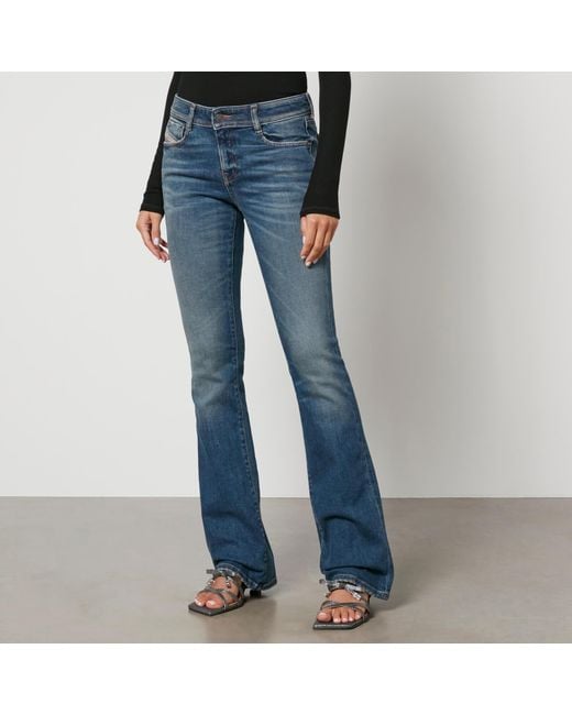 DIESEL Blue 1969 D-ebbey Low-rise Bootcut Jeans