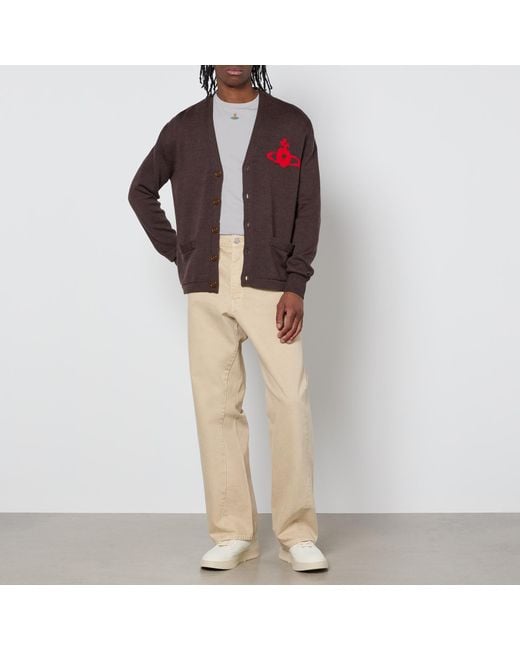 Vivienne Westwood Red Alex Wool-Blend Cardigan for men