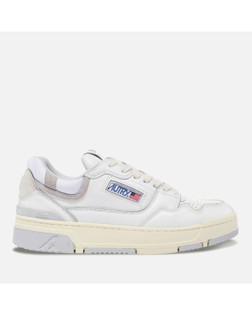 Autry White Clc Leather Court Trainers for men