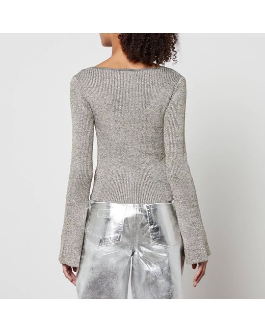 Silver clearance metallic cardigan