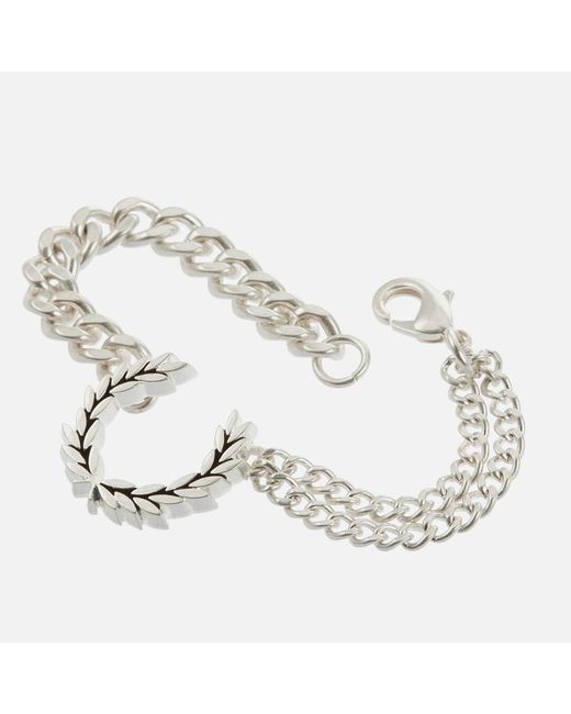 Fred Perry Laurel Wreath Silver-tone Bracelet in Metallic for Men | Lyst  Canada