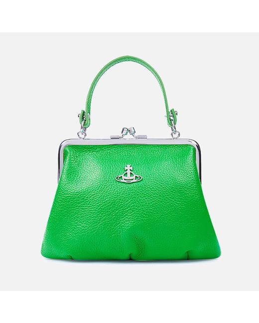 Vivienne Westwood Green Granny Frame Faux Leather Purse