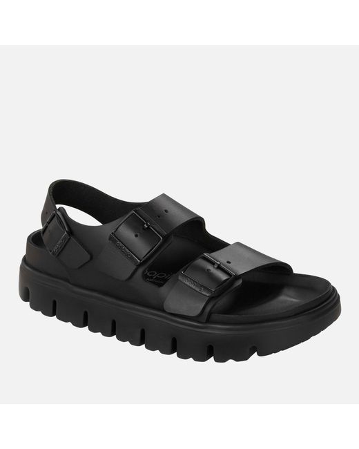 Birkenstock Black Papillio Slim-fit Milano Leather Sandals