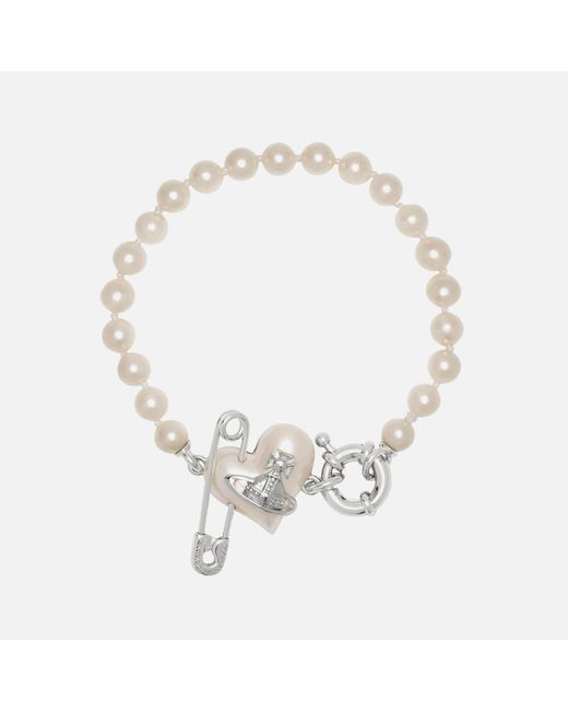Vivienne Westwood Orietta Pearl Bracelet in Metallic | Lyst